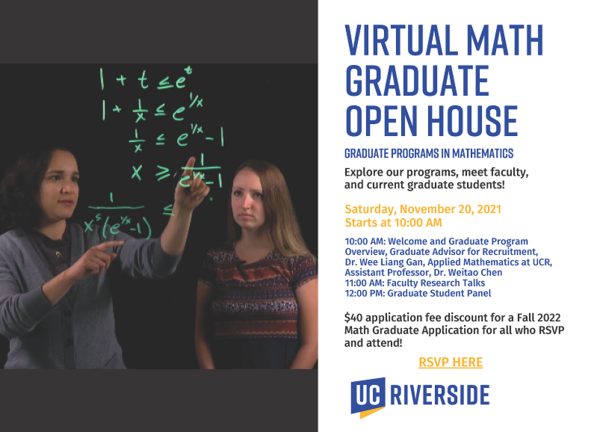 Virtual Math Graduate Open House 2021