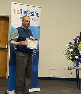 Outstanding Global Ambassador Award 2023 Mark Alber UCR