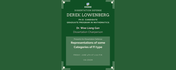 Derek Lowenberg Dissertation Defense