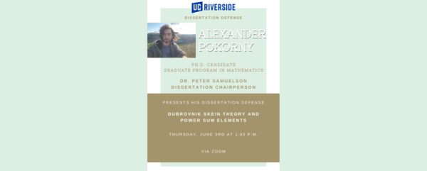 Alexander Pokorny Dissertation Defense