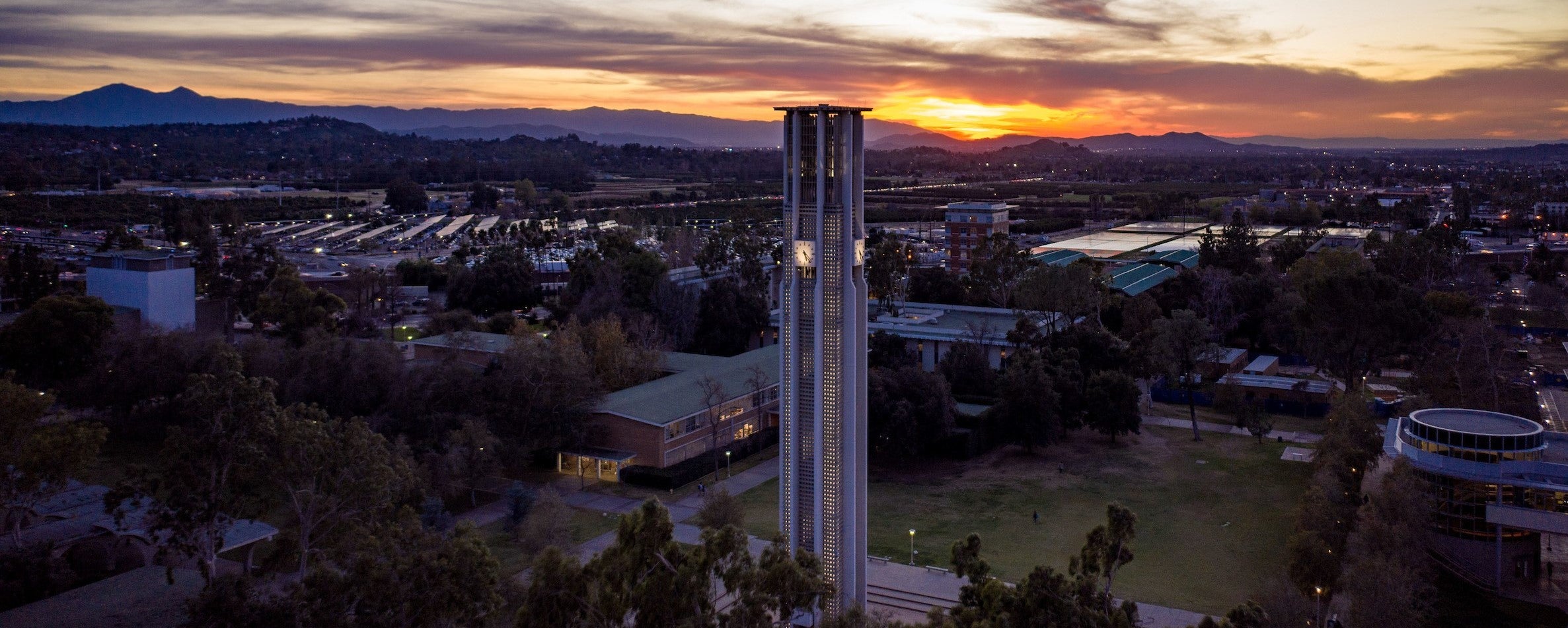 Campus Bell Tower at Night
